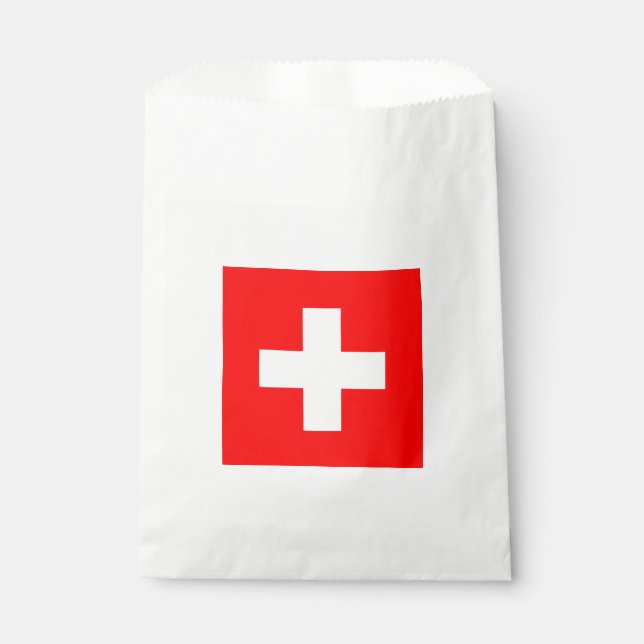 Sachets En Papier Drapeau suisse (Suisse) (Devant)
