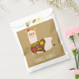 Sachets En Papier Drôle Llama Turquie Thanksgiving