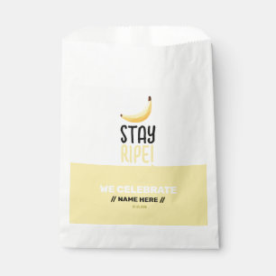 Sachets En Papier Drôles de faveurs de fête à la banane rétro avec j