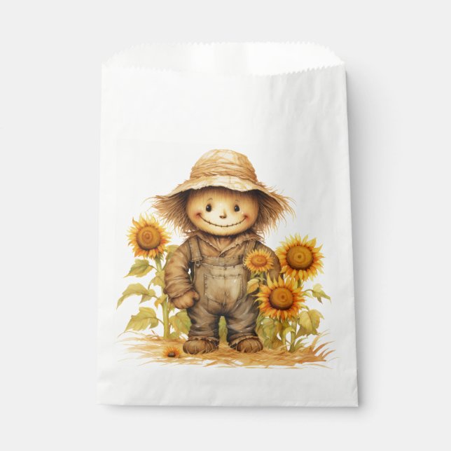 Sachets En Papier Écart avec tournesol (Devant)