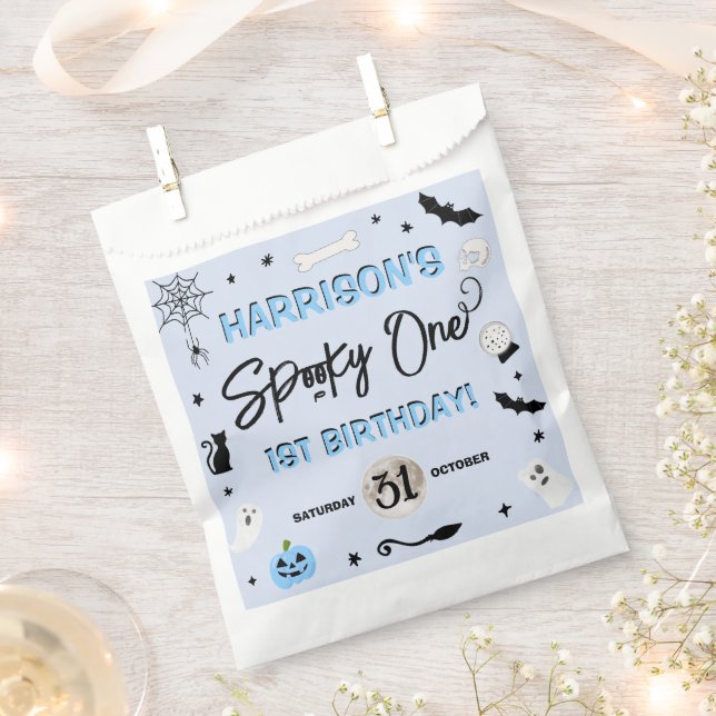 Sachets En Papier ÉFFRAYANT ! Boys Halloween 1er fête d'anniversaire (Coupé)