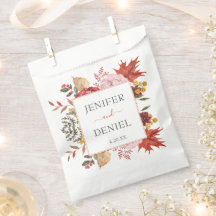 Élégant automne Feuilles Mariage automne