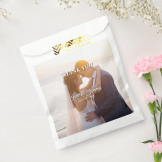 Sachets En Papier Élégant Faire-part de mariage romantique de charme