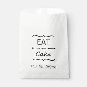 Sachets En Papier Élégant Moderne Manger Plus Mariage de gâteaux Mer