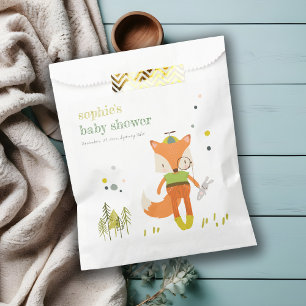 Sachets En Papier Élégant rustique mignon Woodland Fun Fox Baby show