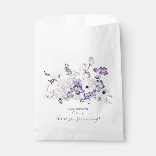 Sachets En Papier Elégante aquarelle Woodland Baby shower Favo (Devant)