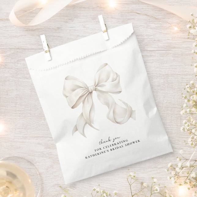 Sachets En Papier Elégante Fête des mariées blanche de la caverne (Coupé)