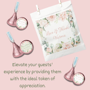 Sachets En Papier Élégante Fête des mariées Mariage rose