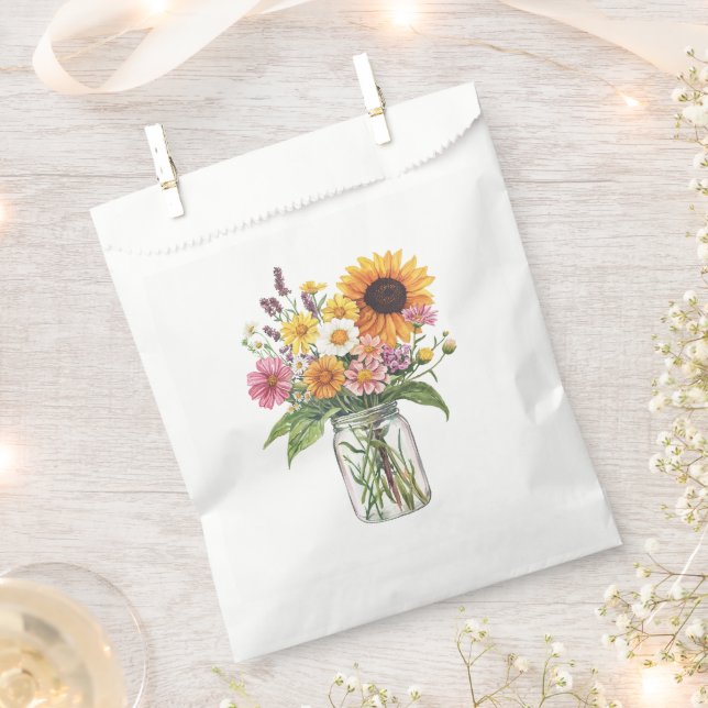 Sachets En Papier Elle est fraîche sur le marché (Coupé)