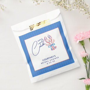 Sachets En Papier Elle est un trésor Réception de mariage de homard