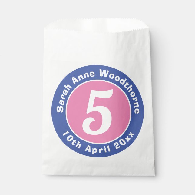 Sachets En Papier Enfant Anniversaire de fête Sac de bonjour (Devant)