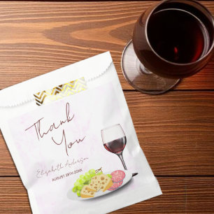 Sachets En Papier Enterrement de vie de jeune fille au vin et charcu