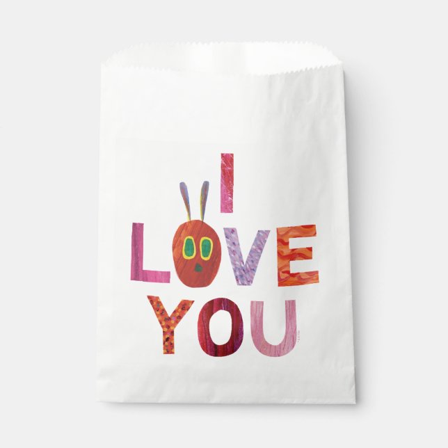 Sachets En Papier Eric Carle | Caterpillar I Love You (Devant)
