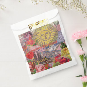 Sachets En Papier Espagne Sunshine Espagnol Travel Art