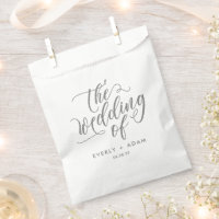 Eternal Bliss Editable Color Wedding Favor Bag