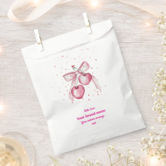 Sachets En Papier Étiquettes de Faveur Noël Ruban Rose