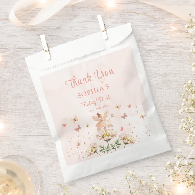 Sachets En Papier Fairy Garden Girl Birthday Party (Coupé)