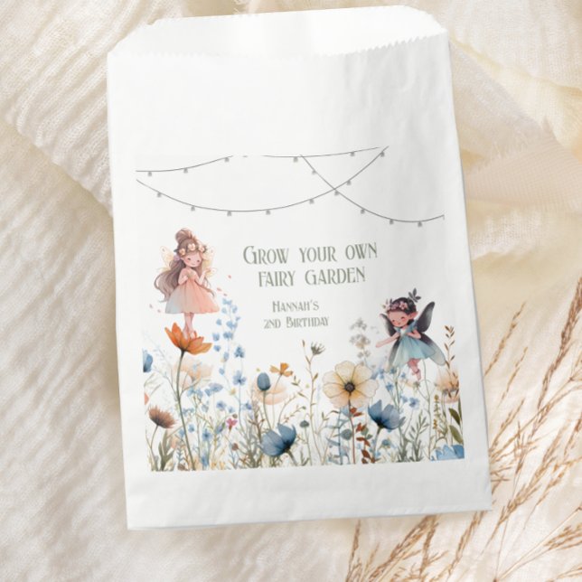 Sachets En Papier Fairy Garden Seeds Anniversaire (Créateur téléchargé)