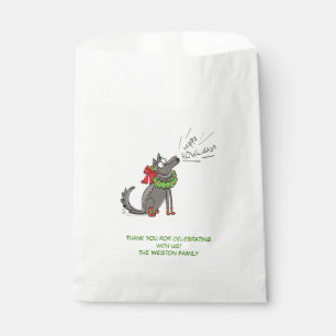 Sachets En Papier Fantaisie Loup Noël Joyeux Howlidays Holiday