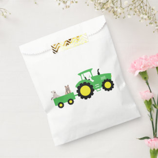 Sachets En Papier Farm Tractor Kid's Birthday Favor Bags