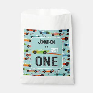 Sachets En Papier Fast ONE racecar thème 1er anniversaire fête