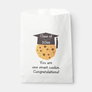 Sachets En Papier Faveurs futées d'obtention du diplôme de biscuit