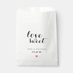 Sachets En Papier Favoriser le sac - L'amour est doux