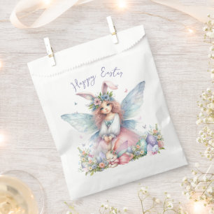 Sachets En Papier Fée de printemps de Pâques à l'aquarelle