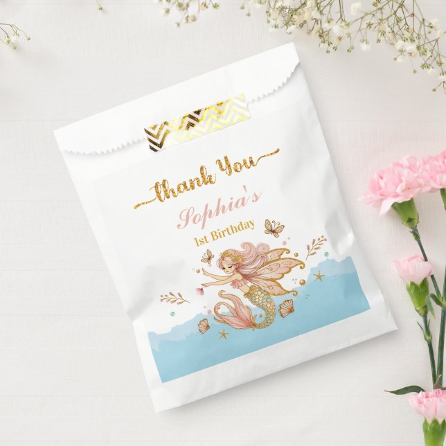 Sachets En Papier Fée magique Fée Sirène Fête d'Anniversaire Fille (Scellé)