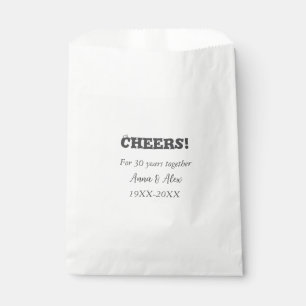 Sachets En Papier Félicitations à 30 ans ensemble anniversaire ajout