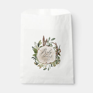 Sachets En Papier Ferme rustique grange baby shower botanique