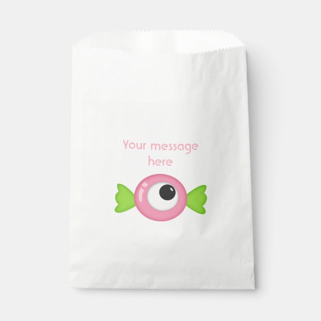 Sachets En Papier Fête à thème Petit Monstre (Devant)