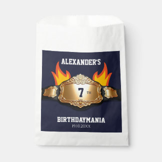 Sachets En Papier Fête d'anniversaire de la ceinture de lutte