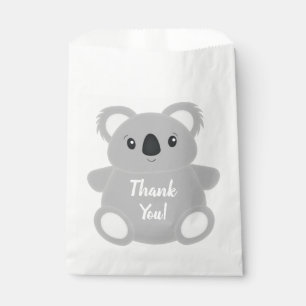Sachets En Papier Fête d'anniversaire de l'ours koala rose