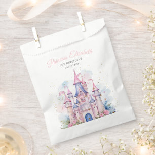 Sachets En Papier Fête d'anniversaire de princesse Château de conte