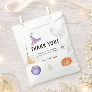 Sachets En Papier Fête d'anniversaire des enfants fantôme à l'aquare