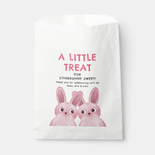 Sachets En Papier Fête d'anniversaire pour les filles avec lapins ro