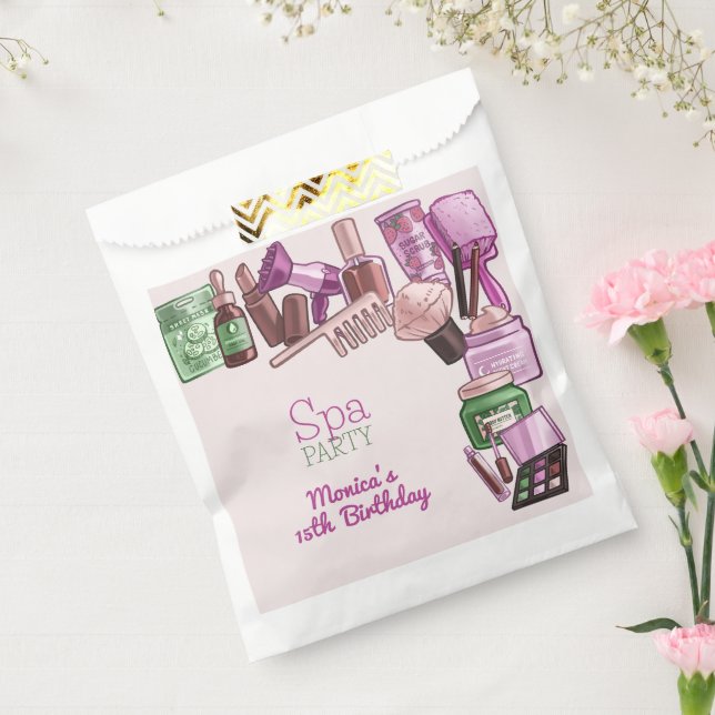 Sachets En Papier Fête d'anniversaire spa de beauté (Scellé)