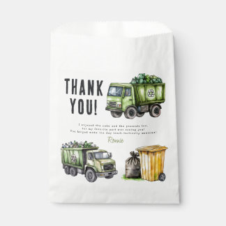 Sachets En Papier Fête d'anniversaire sur le thème des camions poube