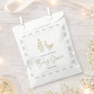 Sachets En Papier Fête de bébé Canard Silly Genre Neutre Gingham