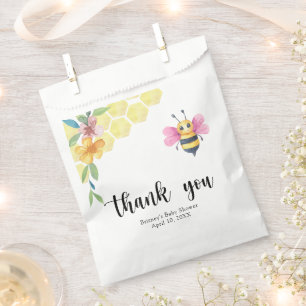 Sachets En Papier Fête de bébé fille abeille - douce comme peut l'êt