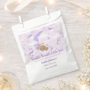 Sachets En Papier Fête de Bébé Ours Twinkle Twinkle Little Star