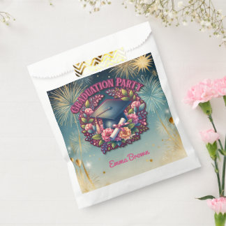 Sachets En Papier Fête de graduation Floral