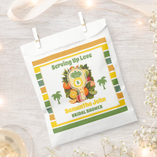 Sachets En Papier Fête de Mariage Retro Tropicale Ananas Pickleball
