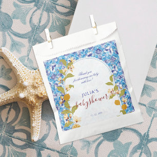 Sachets En Papier Fête de naissance Citron Bleu Jaune Amalfi Coast