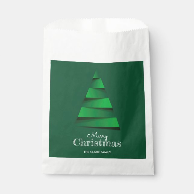 Sachets En Papier Fête de Noël Abstraite (Devant)