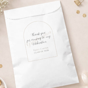 Sachets En Papier Fête de remise des diplômes Écriture élégante