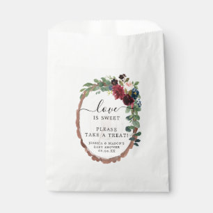 Sachets En Papier Fête des mariées en bois rustique Favoriser le sac