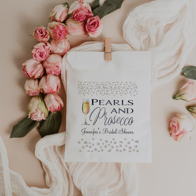 Sachets En Papier Fête des mariées Perles et poursuites (Créateur téléchargé)