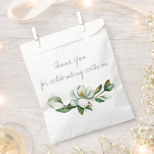 Sachets En Papier Fête des mariées verte Magnolia